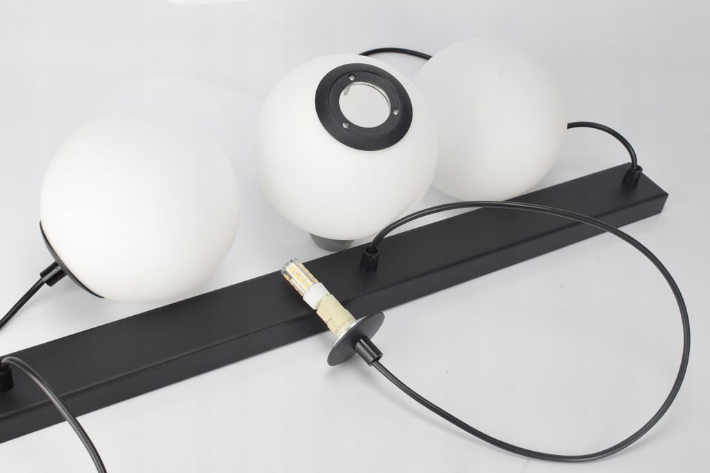 LUXOLAR Led Deckenleuchte, 3-flammig Hängelampe schwarz Produktbild 7