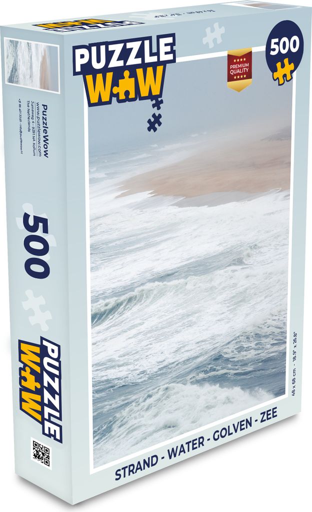 MuchoWow Puzzle 500 Teile Strand - Wasser - Wellen - Meer - Denken - Spiel - Toy