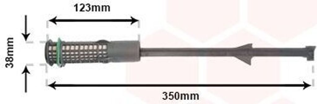 VAN WEZEL 4000D264 - OE 6455AH Klimatrockner für C5 I (DC), C5 I (DE), C5 II (RC), C5 II (RE), C5 III (RD), C5 III (RW), Jumpy (VF7), Xsara, Scudo...