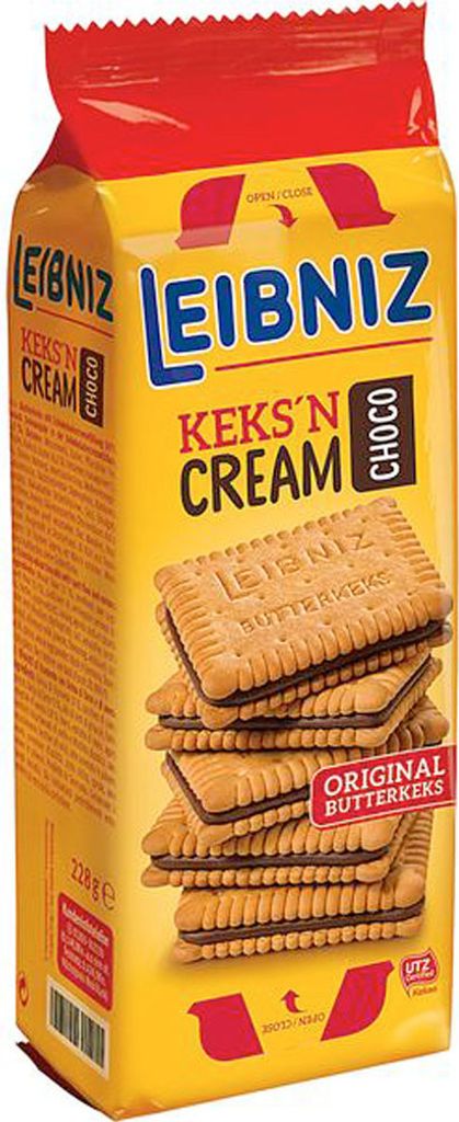Leibniz Keks n Cream Choco Butterkeks mit feinster Schoko Produktbild 