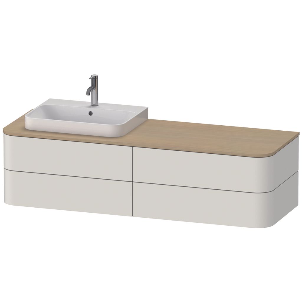 DURAVIT HP4973L3939 WTU HappyD2+ wandh.,408x1600x550mm