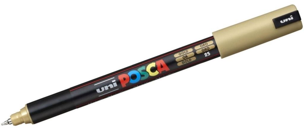 UNIBALL Marker UNI POSCA PC-1MR gold 6 Stück Immagine del prodotto 