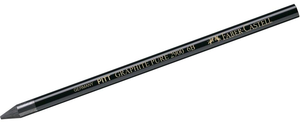 Faber-Castell PITT GRAPHITE PURE 6B, Schwarz Produktbild 