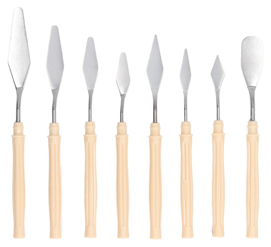 8-teiliges Malmesser Set, Edelstahl, ergonomisches Design, Produktbild 