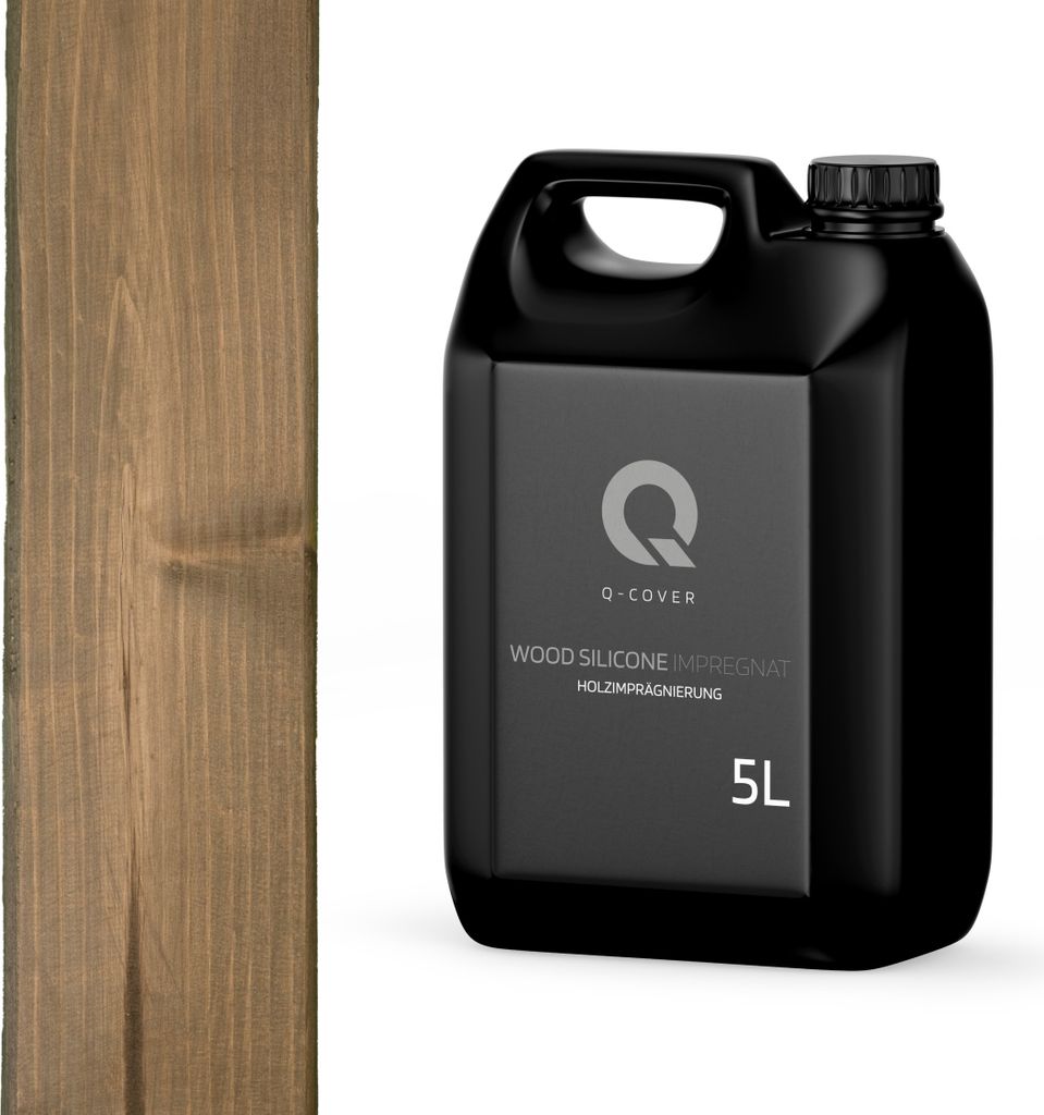Holzimprägnierung | Braun-grau 5 L  | 2 In 1 | Holzschutz | Produktbild 