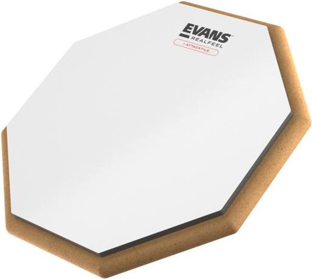 Evans Übungspad RF10G-AT RealFeel Attacktile 10 Zoll mit Schlagzeugstöcken