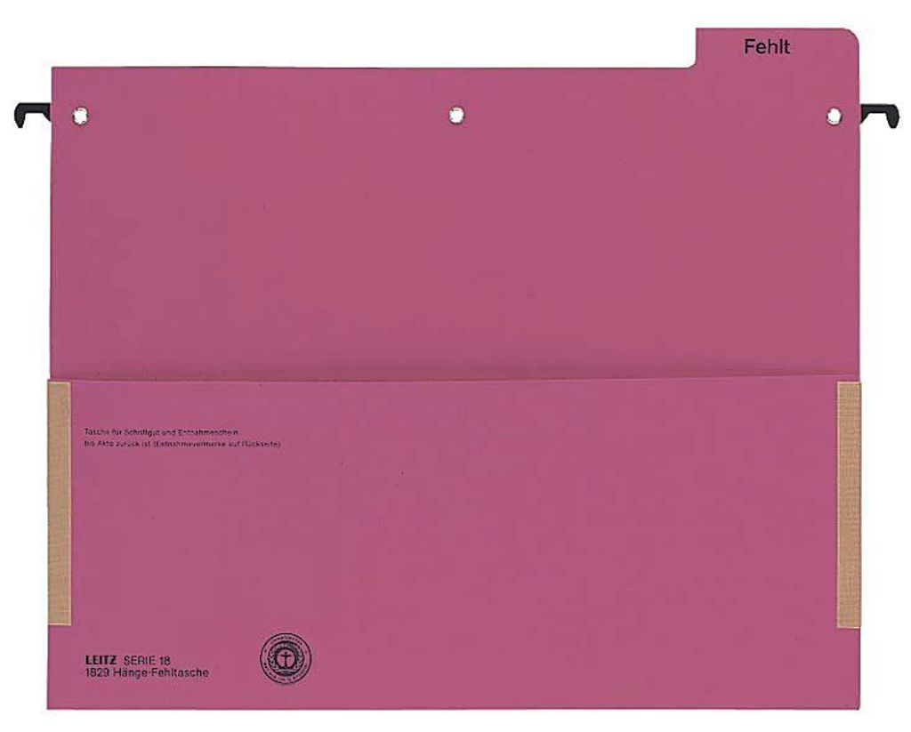 Leitz 1829-00-25 1829 Hänge-Fehltasche Serie 18 rot
