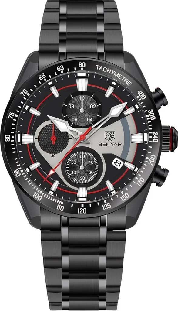 BENYAR BY-5201M Orologio Analogico Uomo Impermeabile Business 42mm