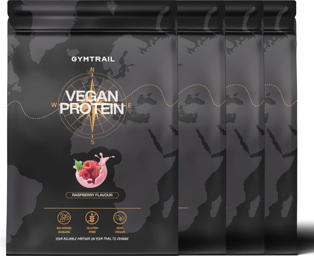 GYMTRAIL Veganes Eiweißpulver aus Erbsenprotein 2000g | Pflanzliches Proteinpulver mit essenziellen Aminosäuren | Ohne Soja und Süßungsmittel...