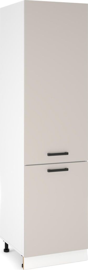 ULWEHOME Tall base cabinet for built-in refrigerator, 60 cm tall, 2-door, Cashmere | EKO Kitchen Furniture System