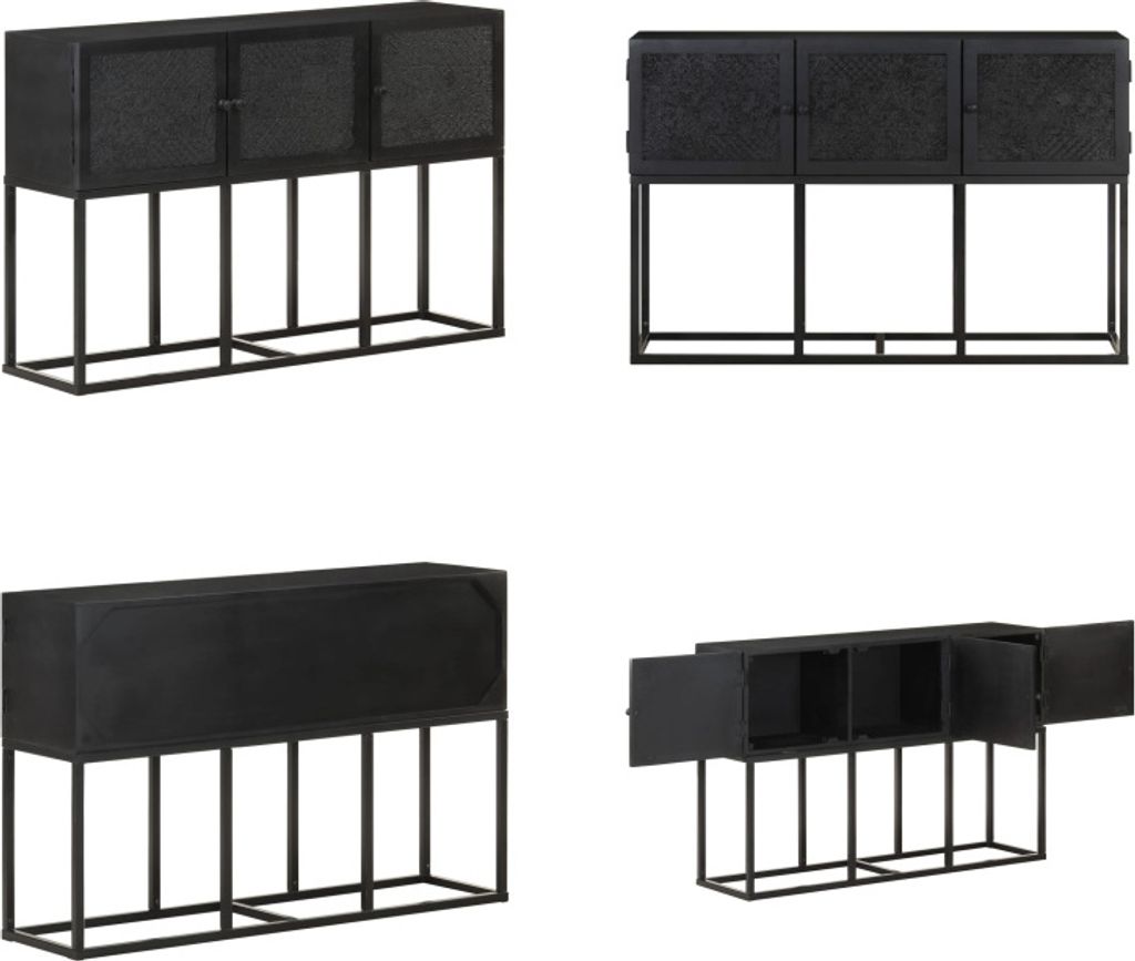 vidaXL Sideboard 115x30x76 cm Mango Massivholz - Sideboard - Sideboards - Holz-Sideboard - Holz-Sideboards