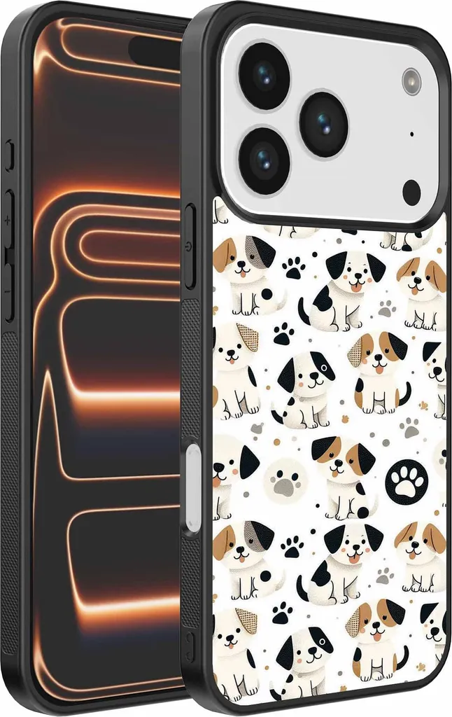 Custodia Luxury iPhone 17 Pro Max Cani - Cover TPU Design Dog