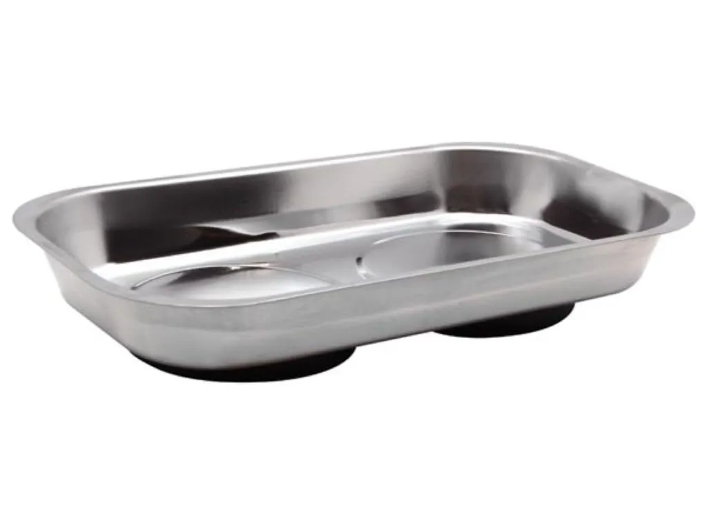 OFFERTA Vassoio Magnetico Doppio Toolland HPUT3 | Acciaio Inox 23cm
