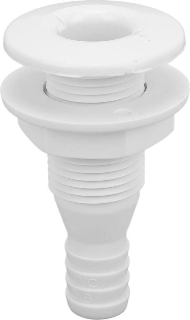 5/8 -Zoll -Rumpf -Anpassung gerade ABS -Schlagfestigkeit Schlauchanschluss Accessoire für Boote Marineswhite