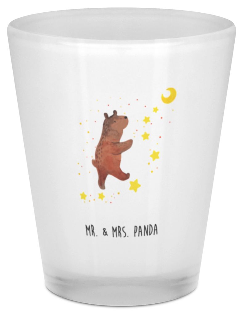 Mr. & Mrs. Panda Schnapsglas Bär Träume - Transparent - Geschenk, Pinnchen, Shotglas, Träumen, Gläschen, Traum, Teddy, Likörglas, Traumdeutung...