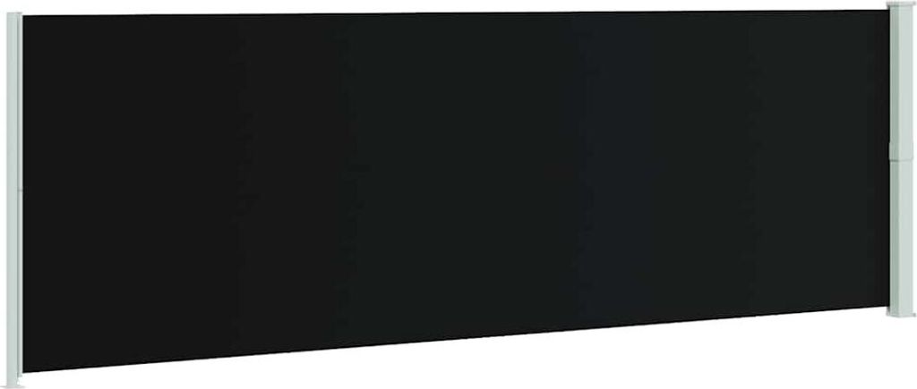 vidaXL Marquise latérale extensible 200x600 cm Noir Image du produit 