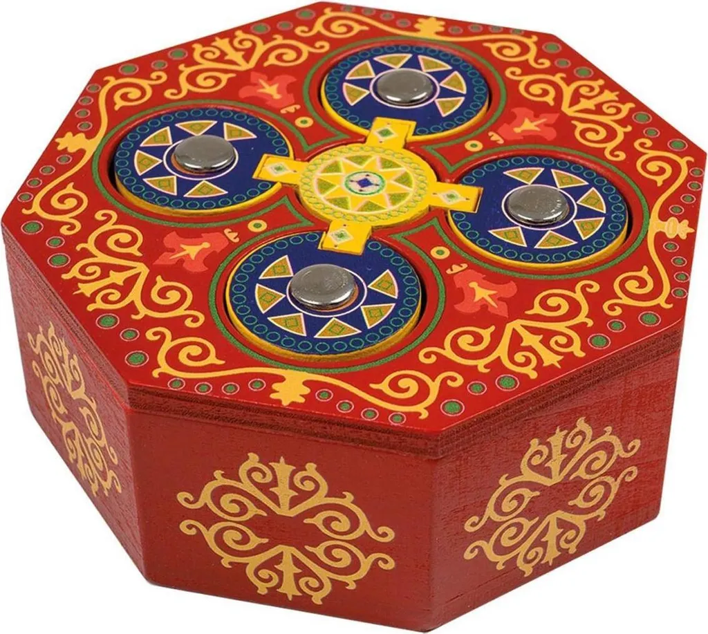 Magic Box Okto Jeu de réflexion en bois avec compartiment secret 12cm