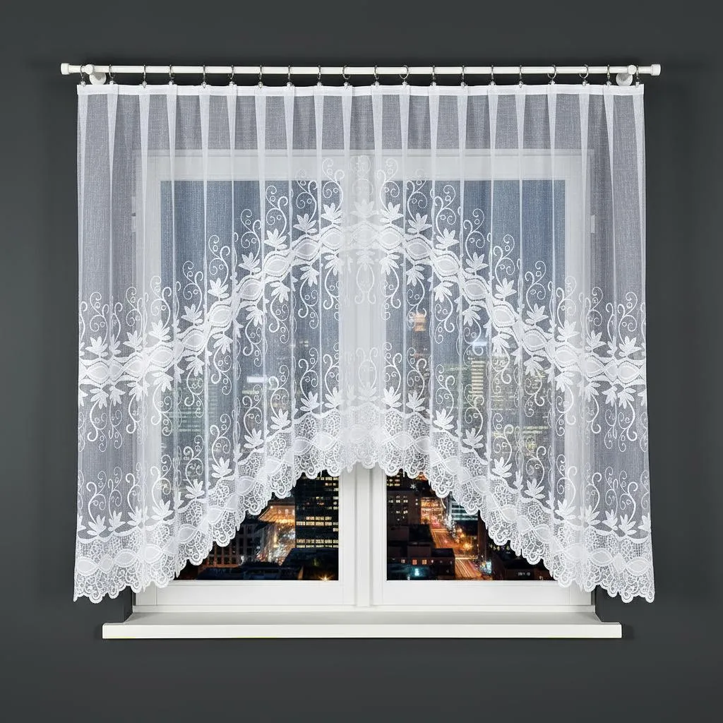 Tenda decorativa ad arco corta infradito JOWITA 150 bianco 300x150 cm MyBestHome