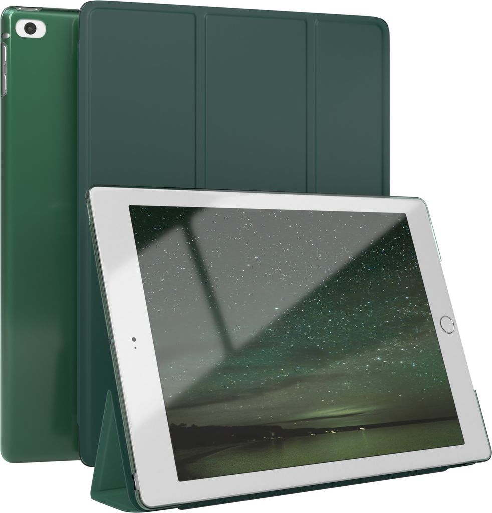 EAZY CASE Smartcase für Apple iPad 5 / 6 (2017/2018) / Air 1 / Air 3 Tabletcase Bookcover Smart Flipcase magnetisch Grün