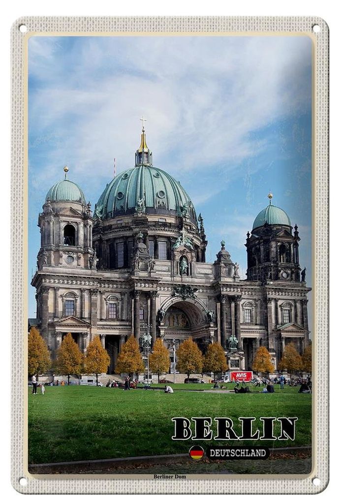 Blechschild Städte Berlin Hauptstadt Dom Architektur Produktbild 