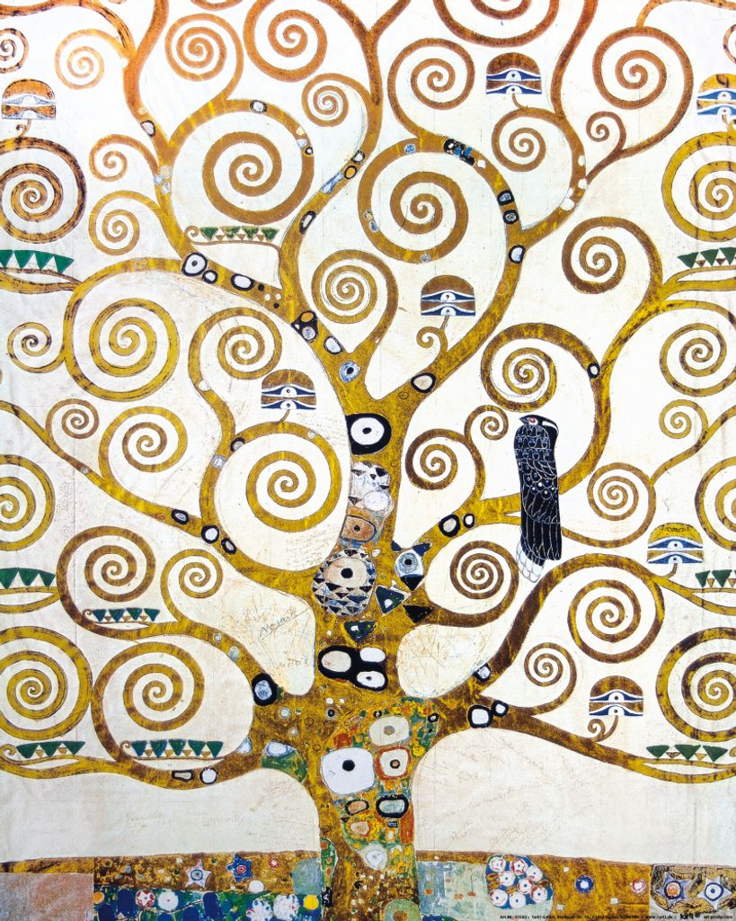 Gustav Klimt Kunstdruck Bild - Der Lebensbaum (Detail) (50 x 40 cm)