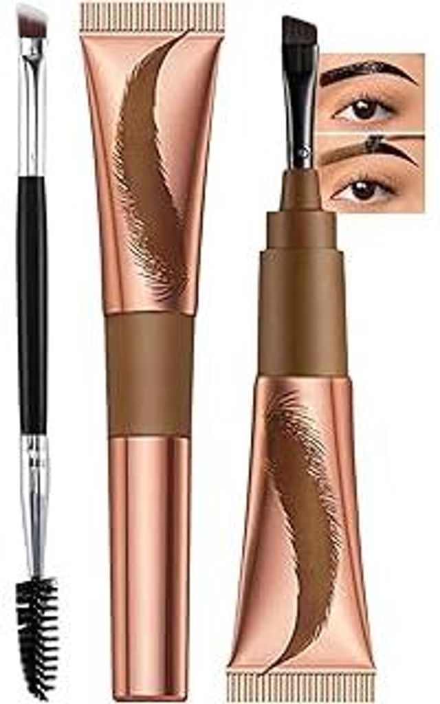 Erinde Augenbrauenfarbe Gel, Tattoo Brow Gel Tint, Peel Off Eyebrow, Wasserfest & Farbbeständig, Hochpigmentiert, Langanhaltender Effekt, Mit Auge...
