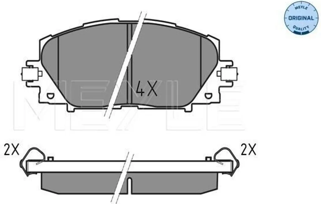Plaquettes de frein avant anti-vibration OE 04465 47060 contre bruits