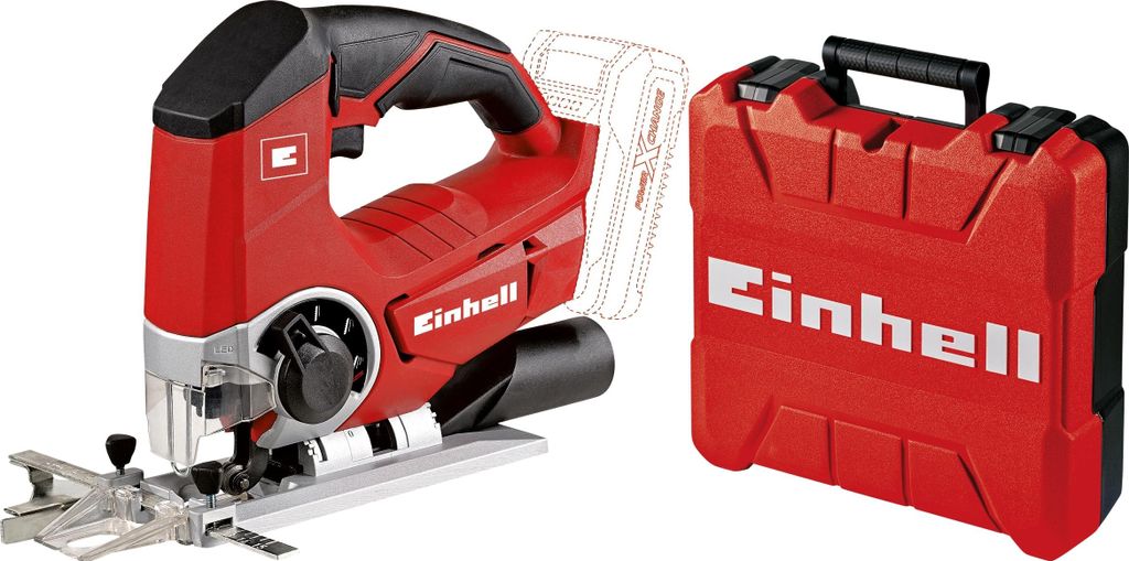 EINHELL Akku-Stichsäge 4321200, TE-JS 18/80 Li Solo + E-Box Koffer S35