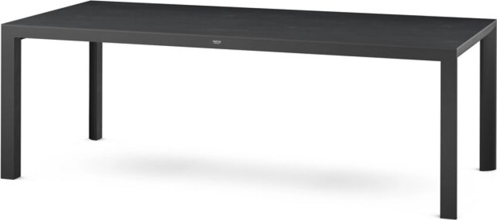 Siena Garden Silva Dining Tisch – 220 x 100 cm, Aluminium (matt anthrazit) & HPL Ferro