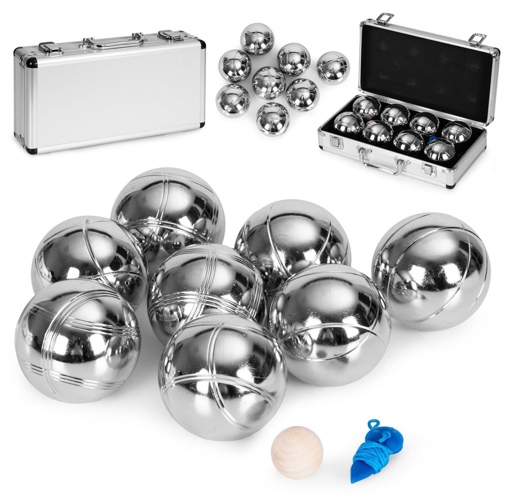 Petanque-Set mit 8 Kugeln + Koffer und Zubehör