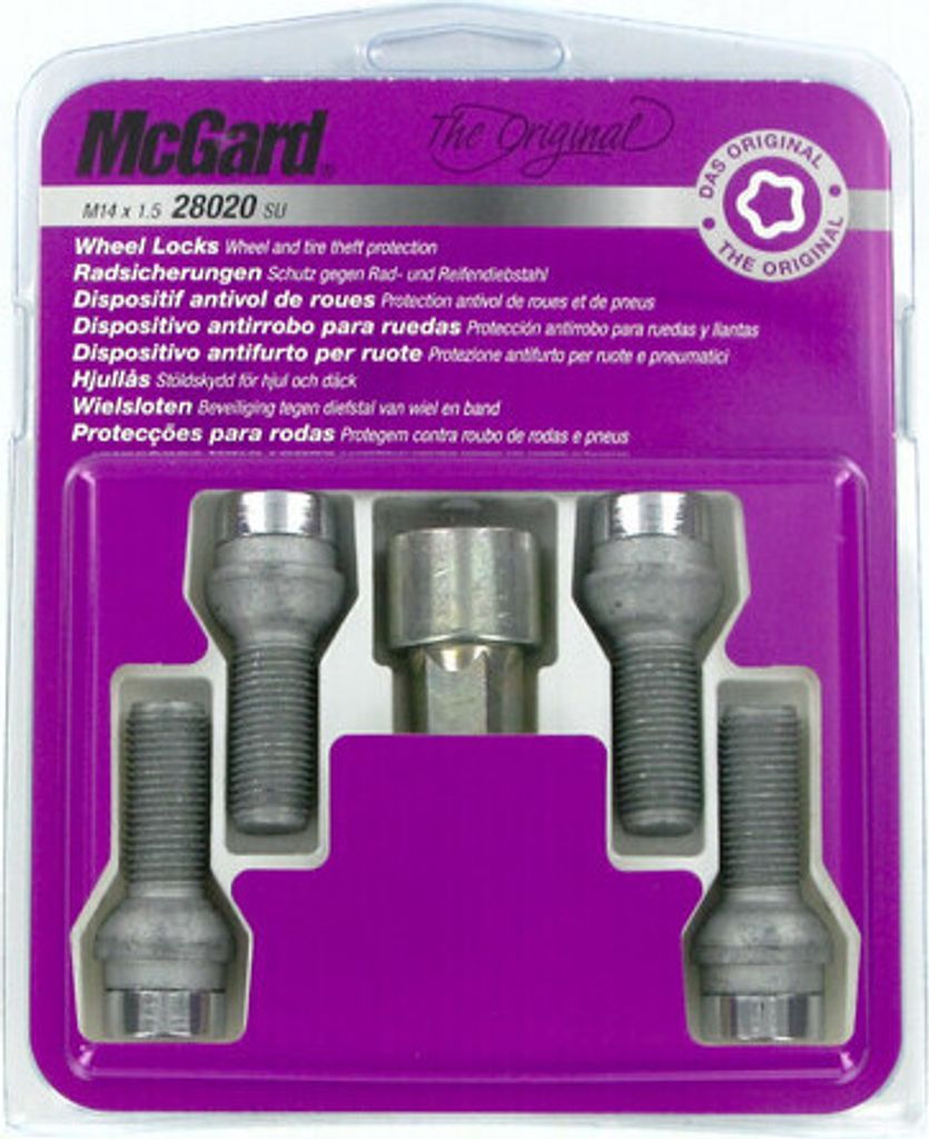 Felgensicherungsbolzen 14x1,5x32 Kugel R12 KEY-17 McGard