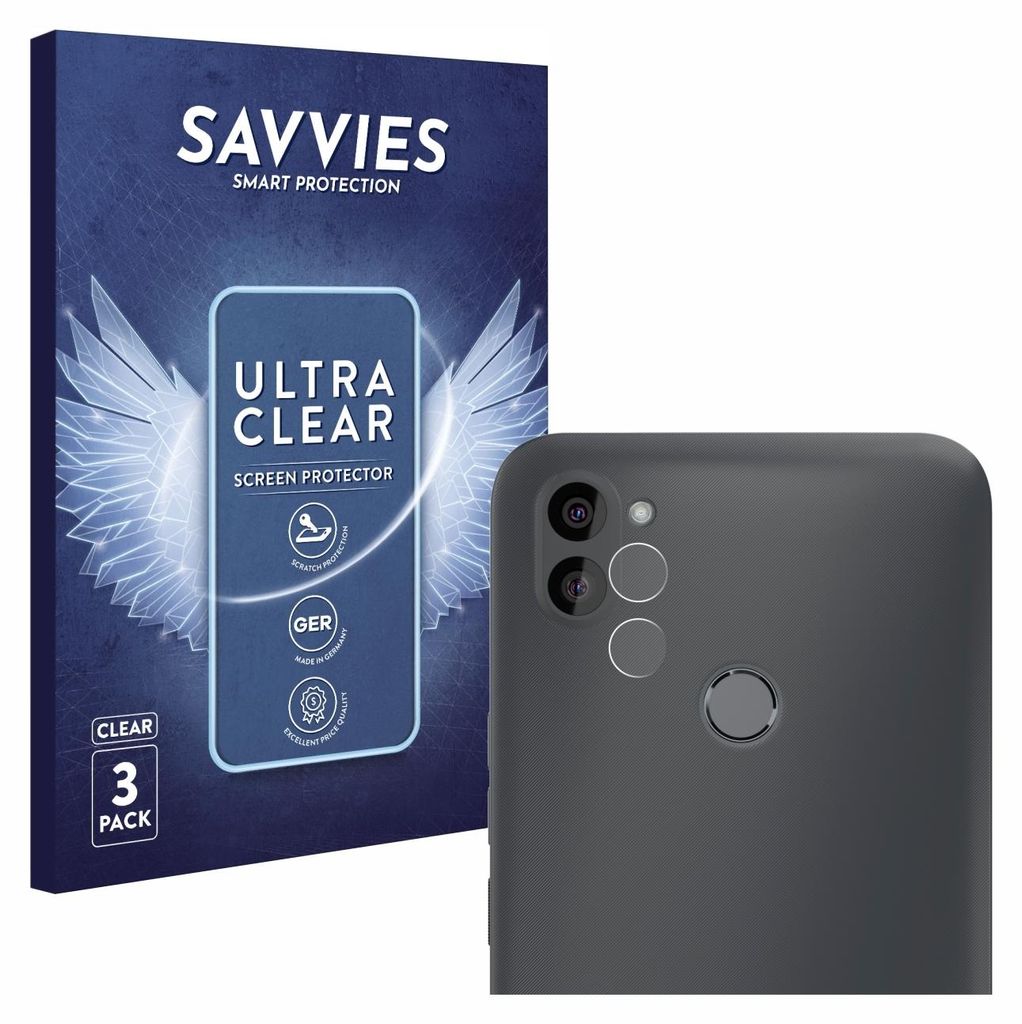 6x Für Gigaset GS5 Lite (Display+Kamera) Schutzfolie Savvies Displayschutz Display Schutz Folie Klar Transparent
