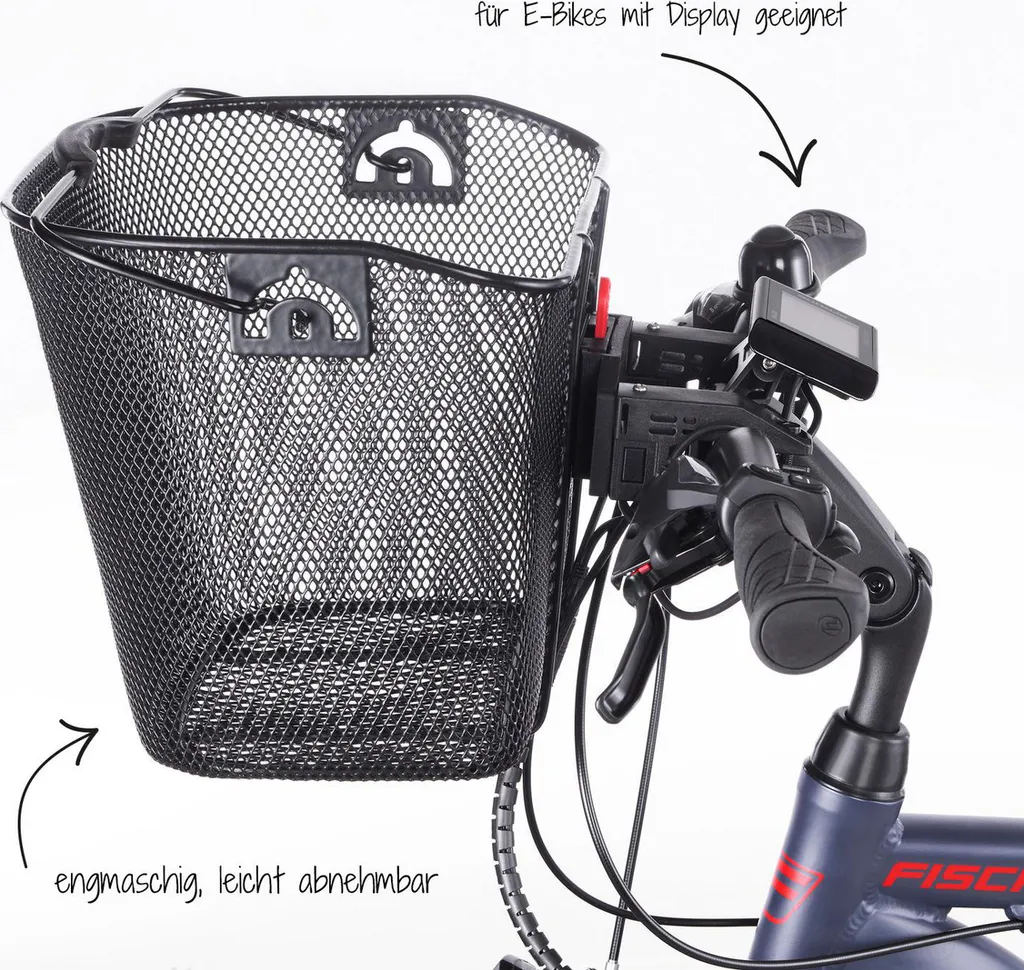 Panier vélo avant fixation rapide 9cm Fischer compatible avec Display - 2