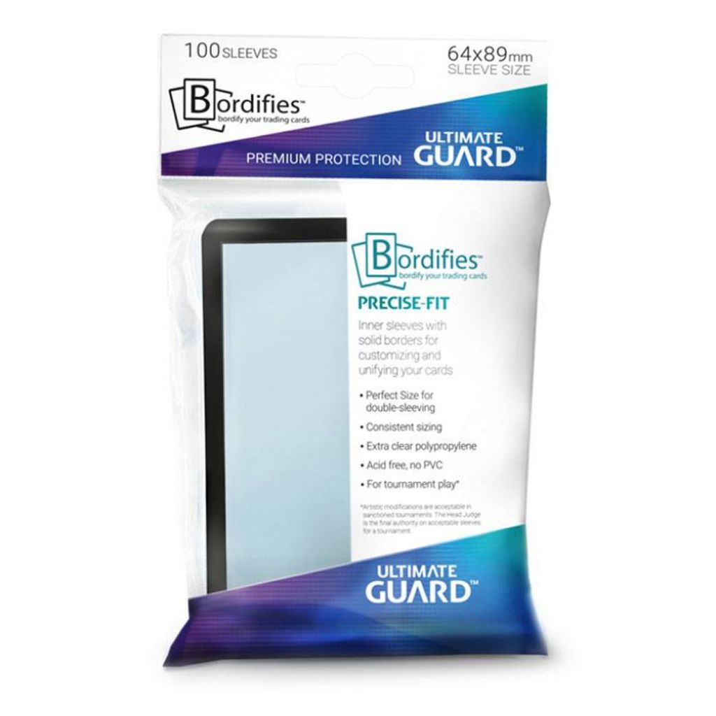 Bordifies Precise-Fit Sleeves Standard Size Schwarz (10 Image du produit 
