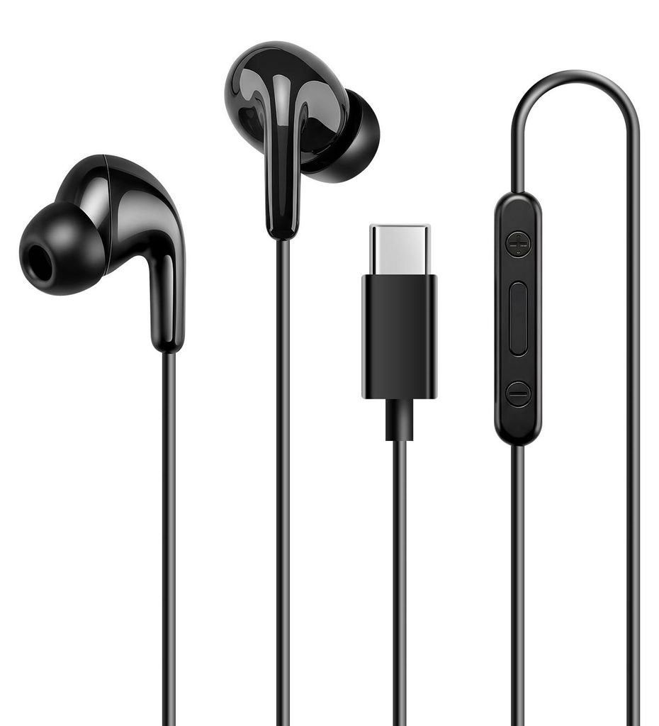 Suchawki przewodowe Xiaomi Type-C, czarne Zdjęcie produktu 