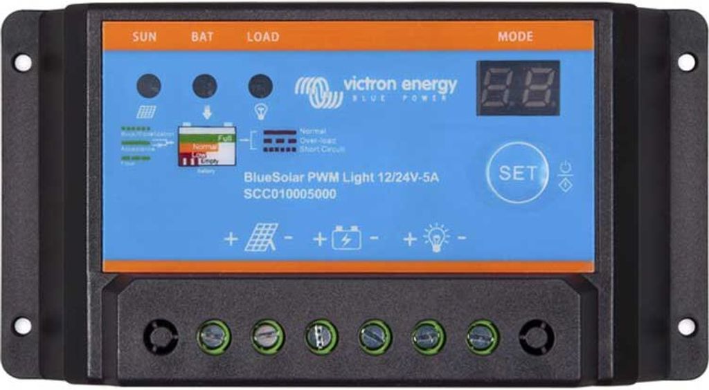 Victron Energy Blauer Solar Pwm 12/24 5 Ampere Regler Durchsichtig Durchsichtig One Size