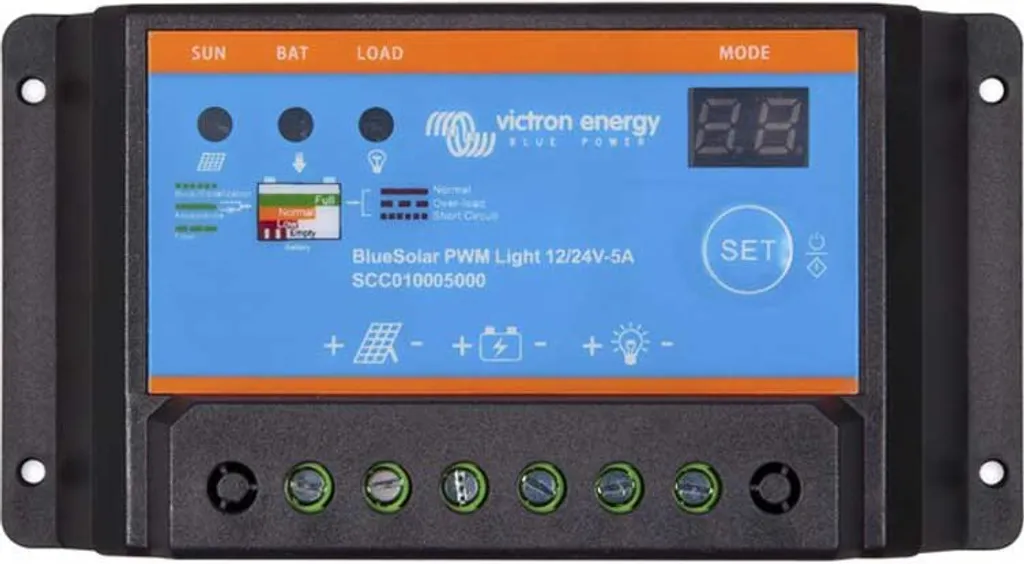 Régulateur Solaire 5A Victron Energy : Protégez vos Batteries 12V 24V