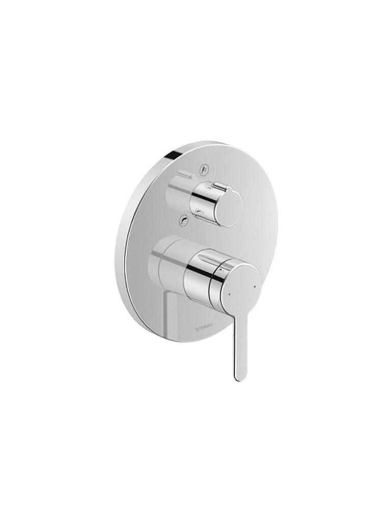 Duravit C.1 Einhebel- Wannenmischer Unterputz, runde Rosette, 2 Verbraucher, Umstellung Wanneneinlauf / Handbrause, C15210012046