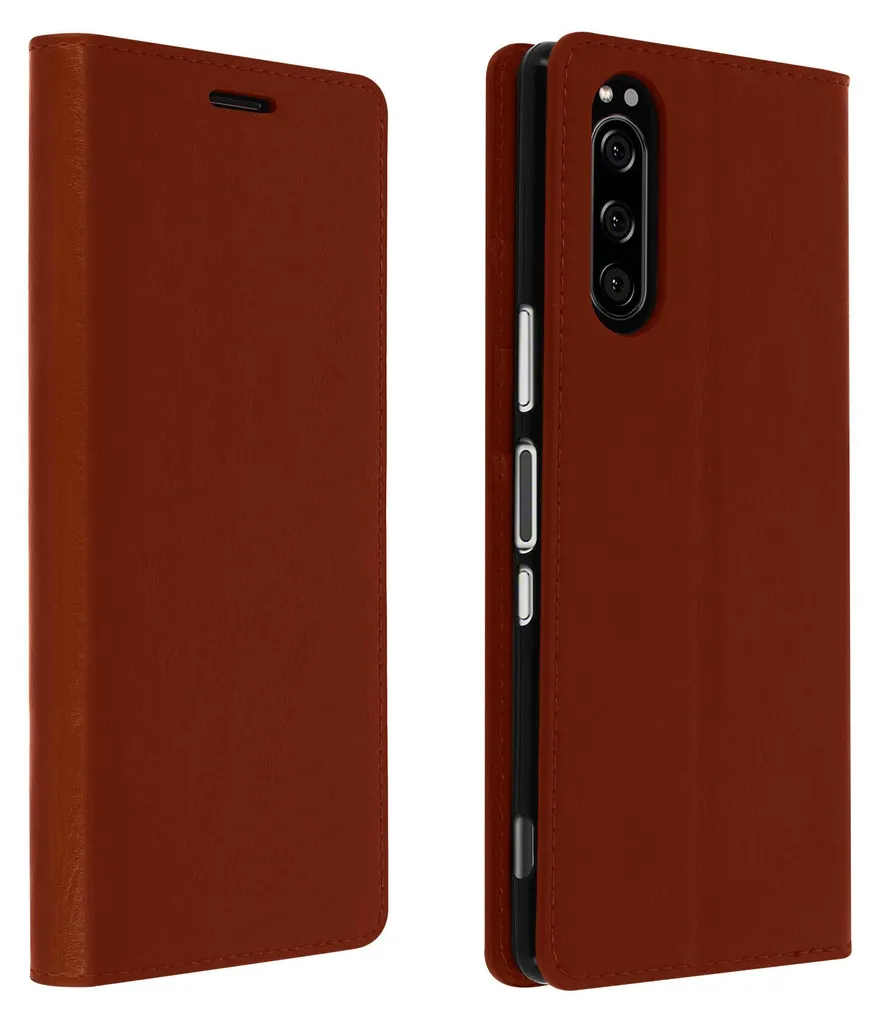 Custodia Sony Xperia 5 Rame: Cover Portafoglio Business All-in-One