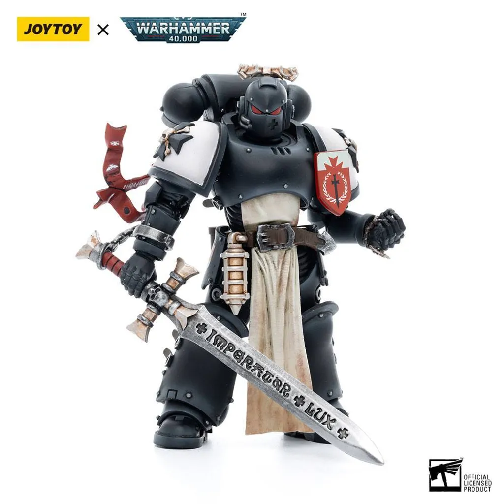 Figurine Black Templars Rolantus 1/18 Warhammer 40k avec détails premium