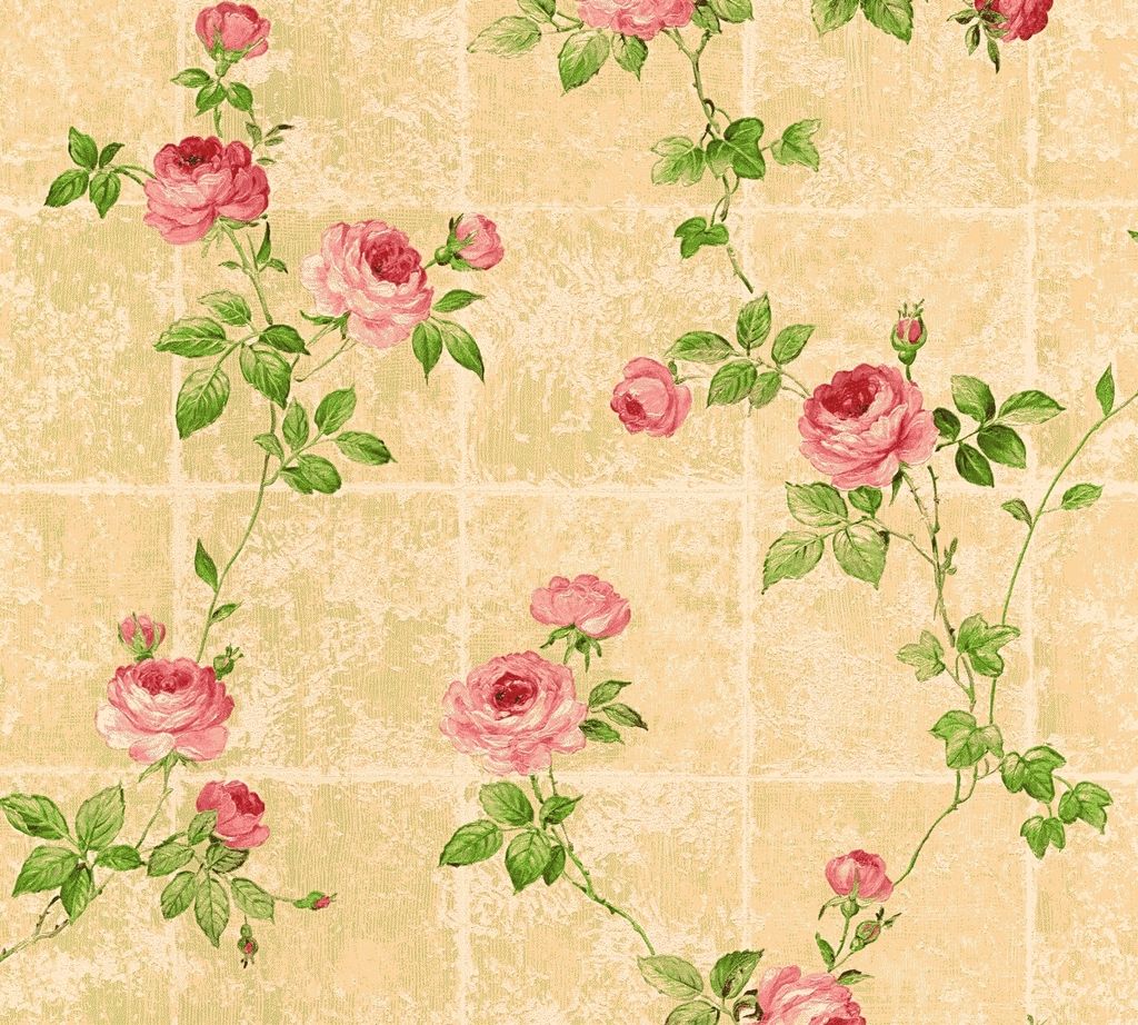 A.S. Création Vliestapete Château 5 Tapete beige grün rosa 10,05 m x 0,53 m 345016 34501-6