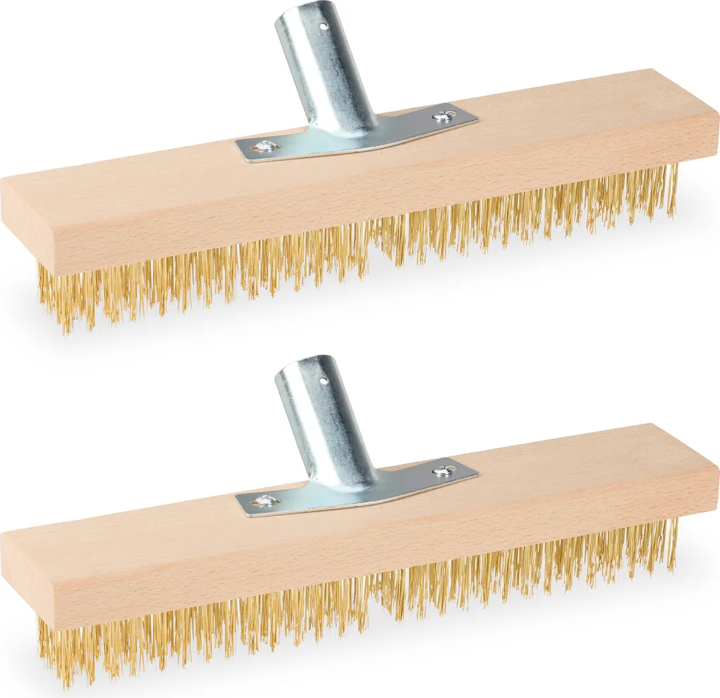 Relaxdays Scopa Metallica in Acciaio Set da 2 - Efficacia Garantita