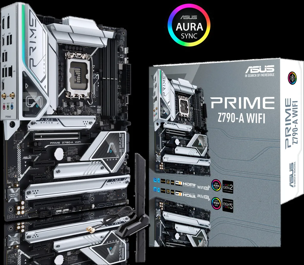 ASUS PRIME Z790-A WIFI DDR5 Carte Mère avec WiFi 6E et PCIe 5.0 Argent