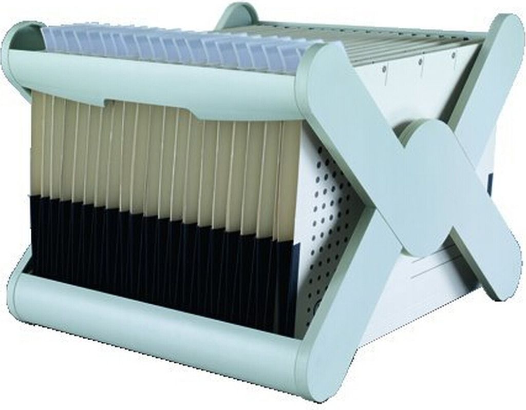 Hängeregistraturkorb X-Cross grau Packung mit 5 Stück