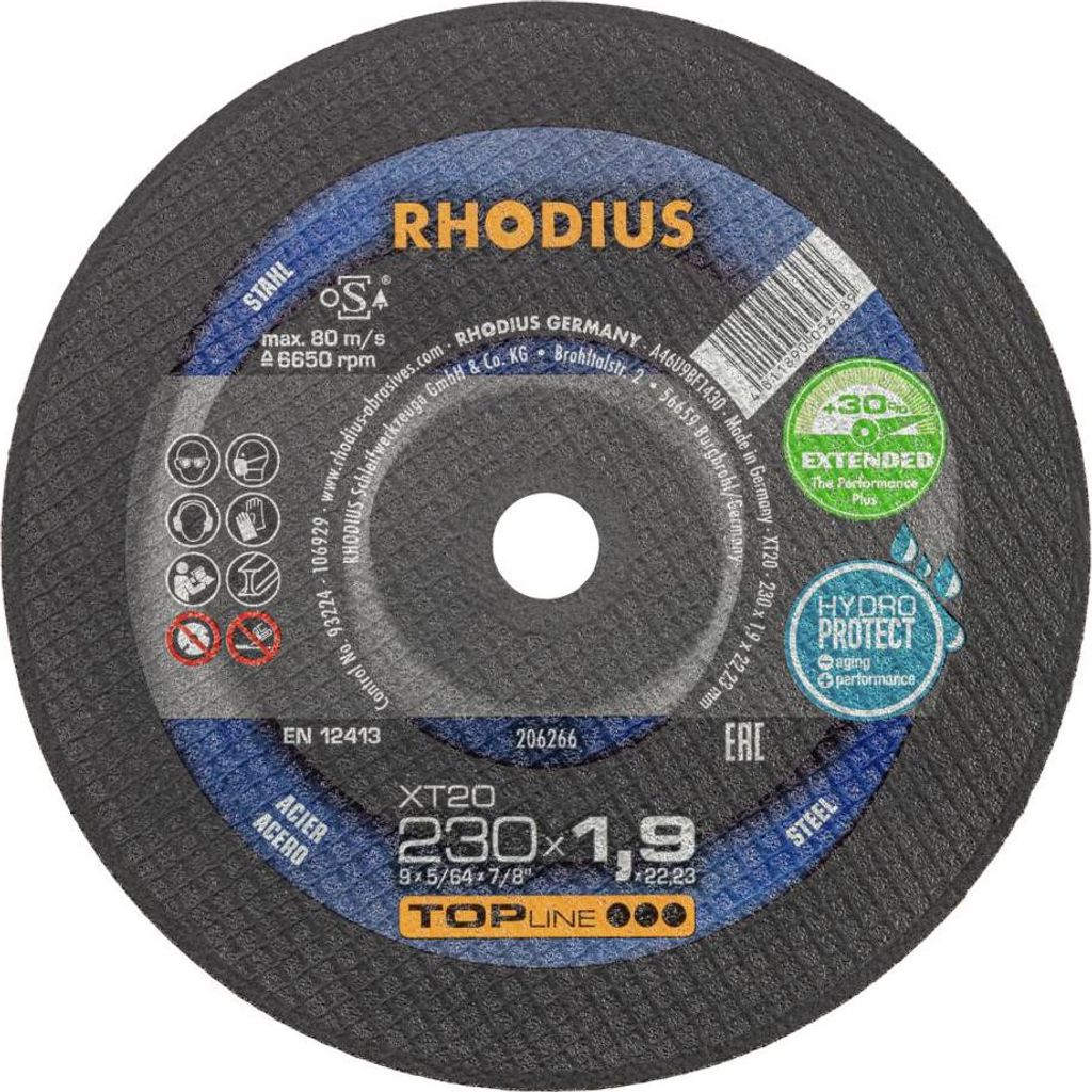 Rhodius 206266 Cutting disc (straight) 230 mm 1 pc(s) Steel Obrázok produktu 