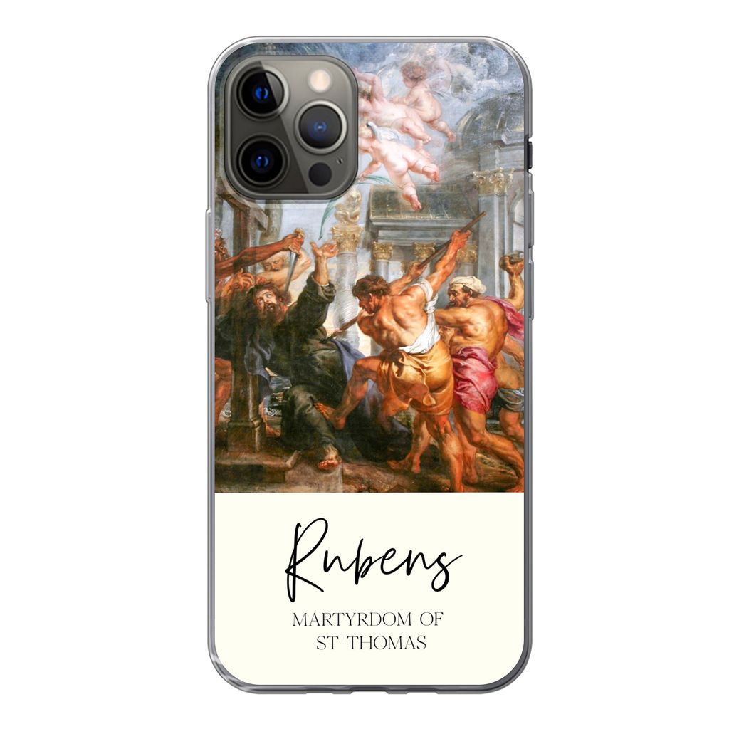 MuchoWow Handyhülle Schutzhülle Hülle für iPhone 13 Pro Barock - Kunst - Rubens Silikon Softcase Handy Hülle - Handy-Tasche