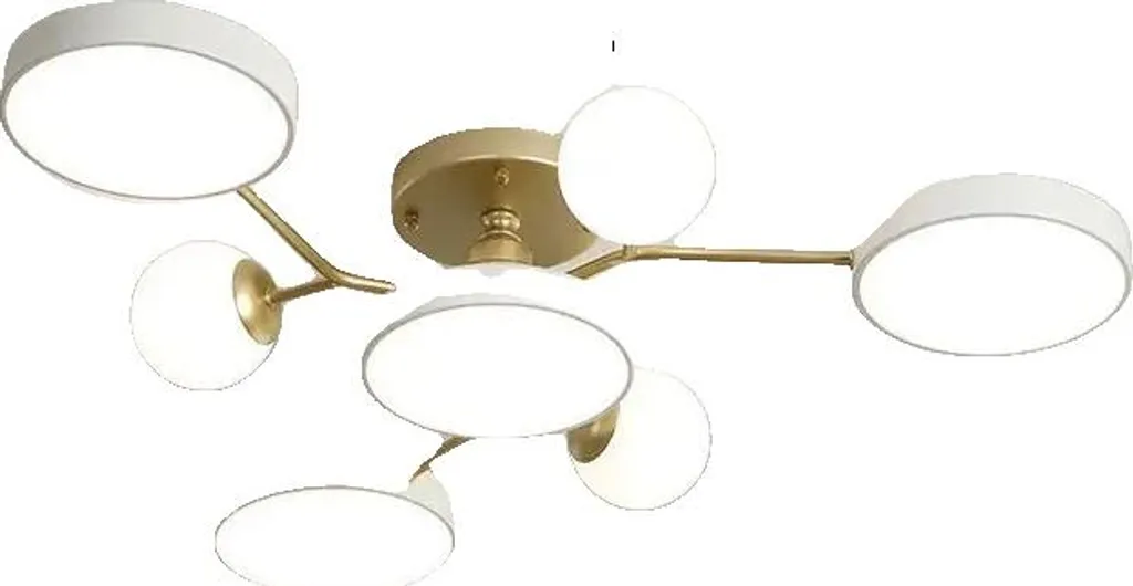 Plafonnier LED pour Salon Moderne avec 3 Ambiances de Lumière et RC