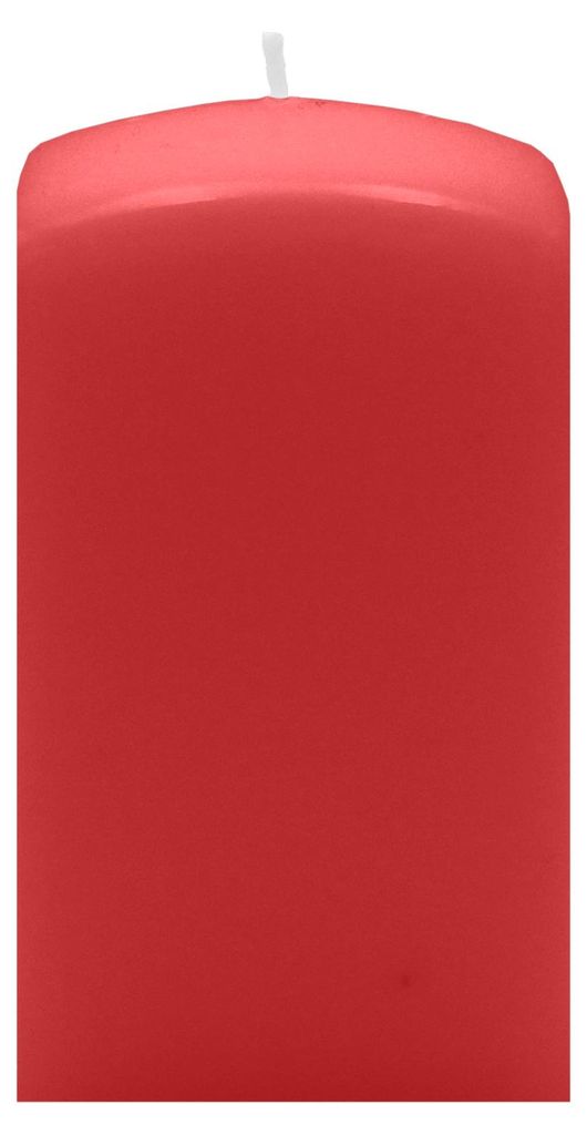 Quader Kerzen Rot 15 x Ø 6/6 cm, 4 Stück