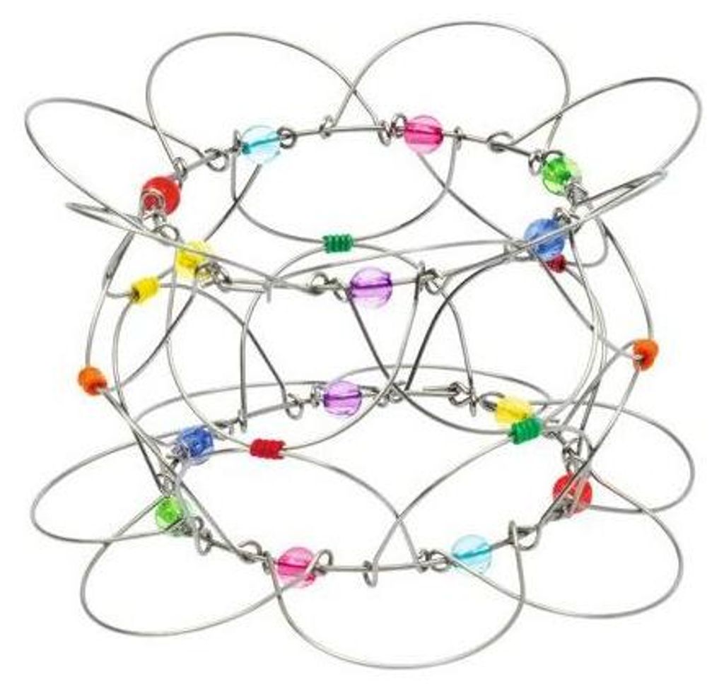 Draht-Mandala-Blume Happy Day, bunt, Metall, Ø 10 cm Produktbild 
