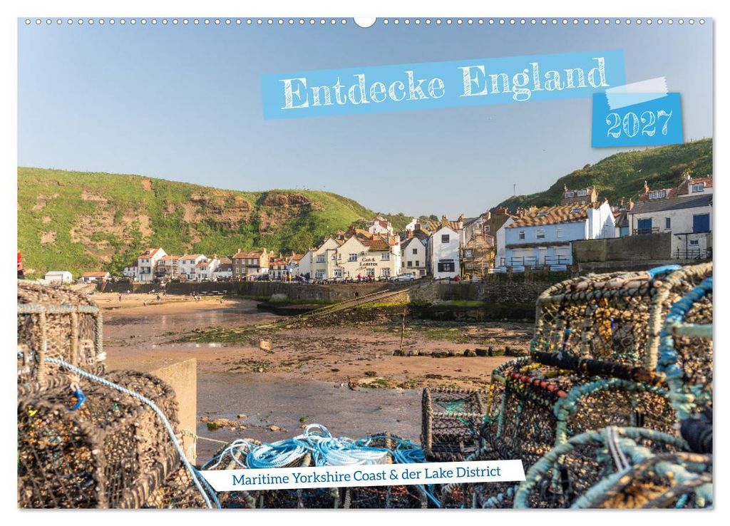 Entdecke England (Wandkalender 2027 DIN A2 quer), CALVENDO Monatskalender